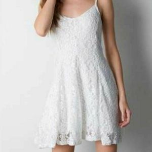 AEO Lace skater dress Perfect for a bridal shower!